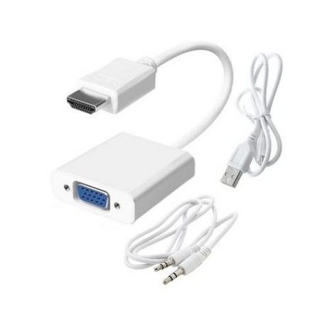 HDMI (M)-VGA (F)+AUX  POWER