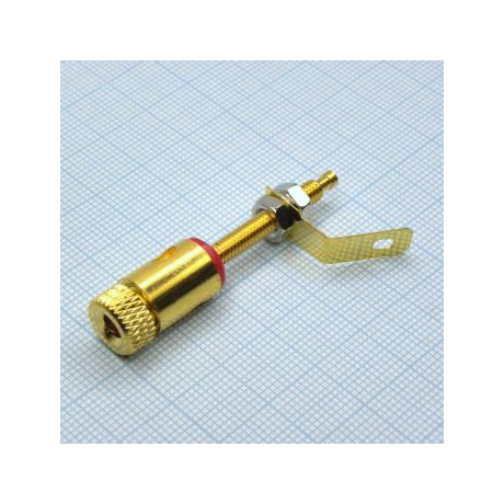 Клемма D  9.5 M4 gold