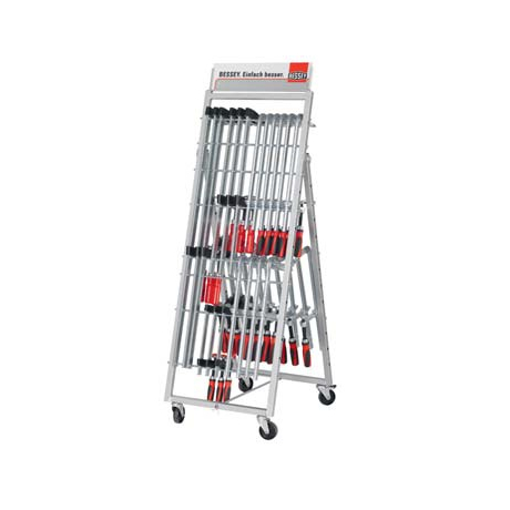 Мобильный стеллаж для струбцин ZW, с товаром BESSEY ZW1-A01-2K