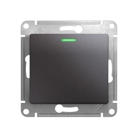 Переключатель проходной 1-кл. СП Glossa 10А IP20 (