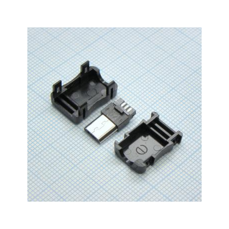 microUSB 5BM пласт. кожух