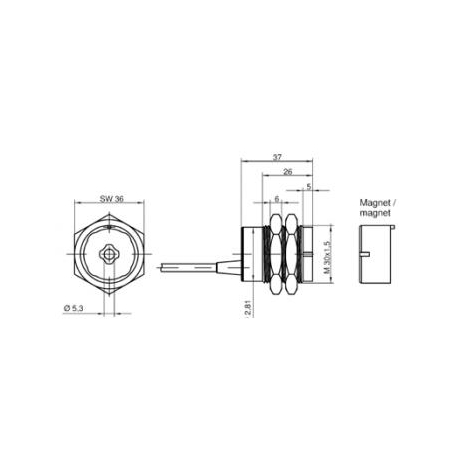 Авт.магн.выкл.SMA 0323 MAGNET SWITCH SET