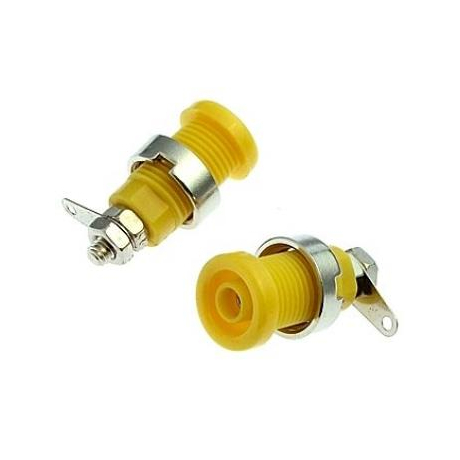 Z016 4MM PANEL JACK YELLOW
