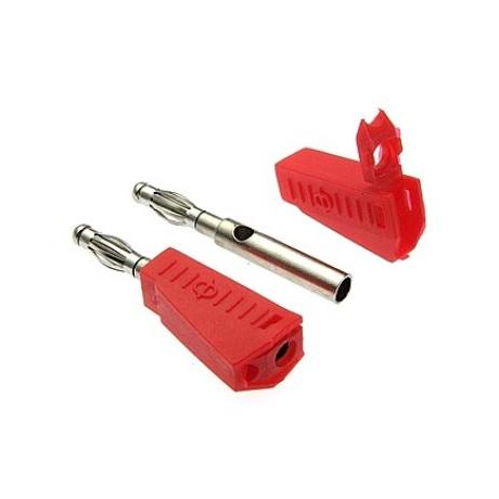 Z040 4MM STACKABLE PLUG RED