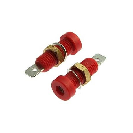 Z032 4MM SOCKET RED