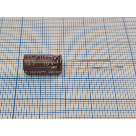 Конденсатор ECAP 1000mFх10V CD268
