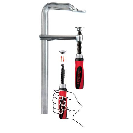 Фирменная цельнометаллическая струбцина GZ с системой Best-Comfort BESSEY GZ40-2K
