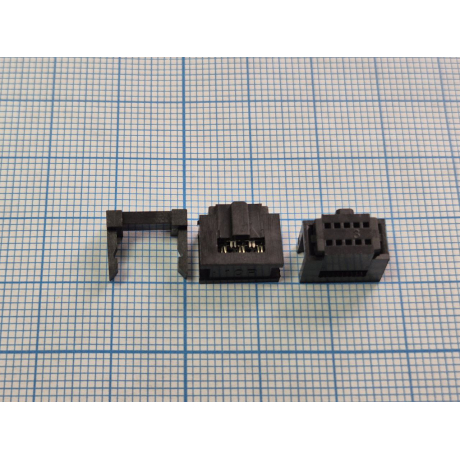 Разъём IDC1.27-10F, гнездо на шлейф шаг 1.27мм