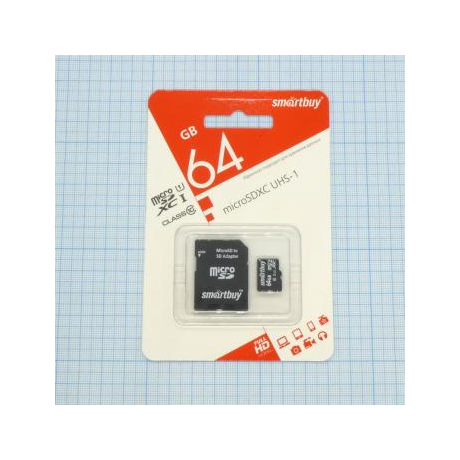 Карта памяти MicroSDXC 64GB 10 класс