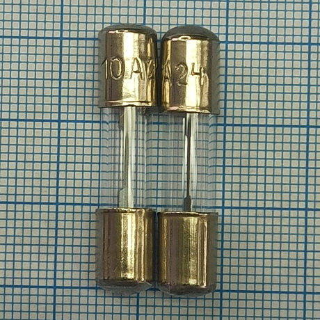 СП-10 10А(Ампер) 30V(Вольт) (7х30) Предохранитель, стекло, ТУ16-522.001-82