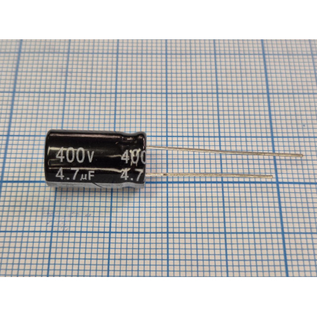 Конденсатор 4,7мкф 400в 105° CD263 10Х17 конденсат