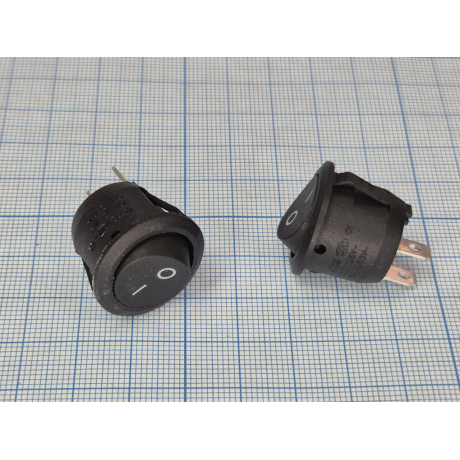 Переключатель RS-101-9C on-off черн.