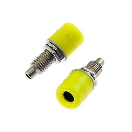 Z011 4MM PANEL JACK YELLOW