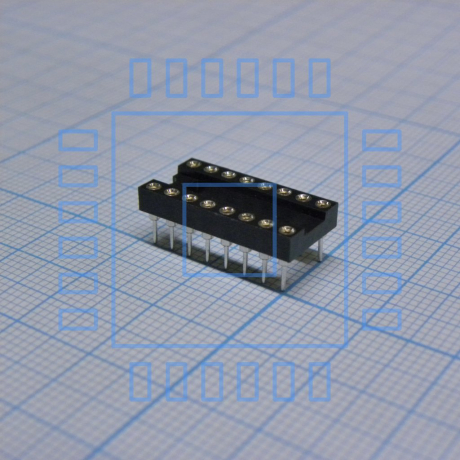 DIP сокет SCSM-16(2.54mm)