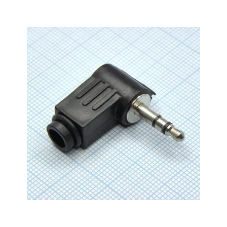 TRS 3.5 (mini plug) штекер угловой