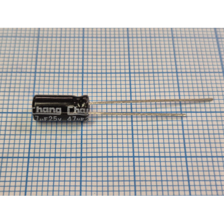 Конденсатор ECAP 47mFх25V CD268