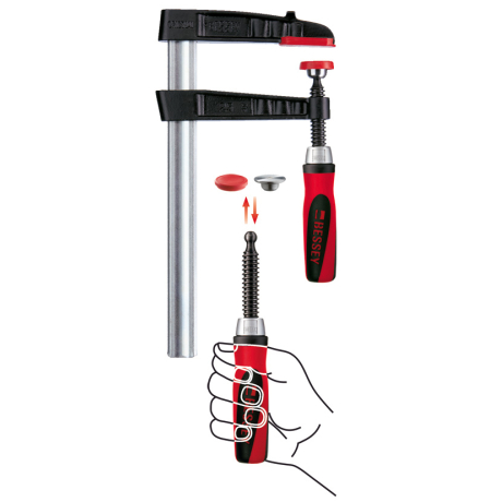 Струбцина из ковкого чугуна TG с системой Best-Comfort BESSEY TG40S14-2K