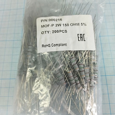 150ом MOF-2W 5% металл оксидн. резистор M02R151JT