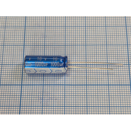 Конденсатор JRC1C102M03500800200000B (ECAP RADIAL 1000uF 16V 105C 2000H 8.0x20.0)