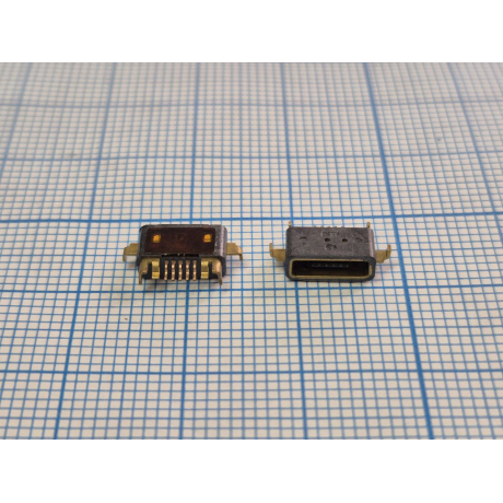 Разъемы micro-USB: (12639) гн microUSB\AB\5P4C\плат\угл\SMD\microUSB\AB-5SAD