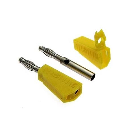 Z040 4MM STACKABLE PLUG YELLOW