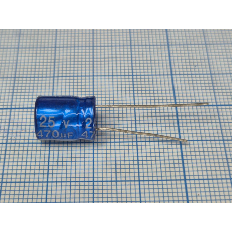 Конденсатор JRB1E471M05001000120000B (25V 470uF /10*12/105°C)/Radial