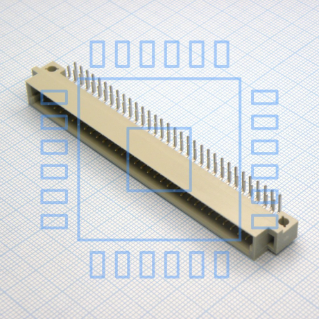 DIN 2X32 64MR (2.54mm)