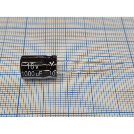 Конденсатор 1000мкФ-16В ELZET, CD263, CD26L, 105°,
