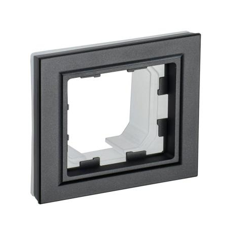 Рамка 1-м IP44 BRITE РУ-1-БрЧ-44 черн. BR-M12-44-K