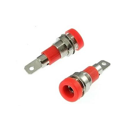 Z009 4MM PANEL JACK RED