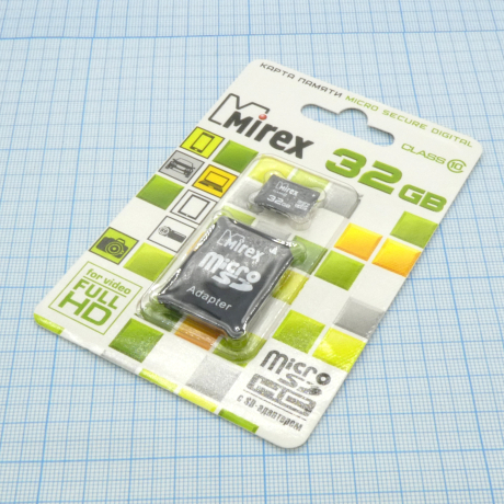 Карта памяти MicroSDHC 32GB 10 класс