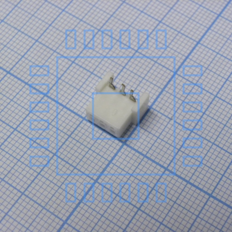 XH 03Fr 2.5mm розетка на плату угловая