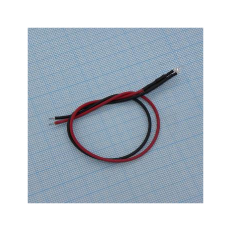 Led 3mm Red -    12V (с провод.)