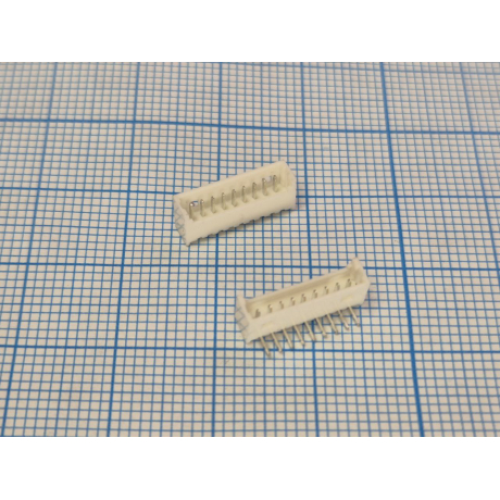 A1251-09AW (PicoBlade™ MOLEX 53048-0910) вилка однорядная угловая на плату; шаг 1,25мм; 9-конт.