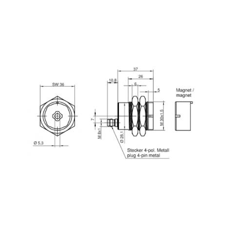 Авт.магн.выкл.SMA 0329 MAGNET SWITCH SET