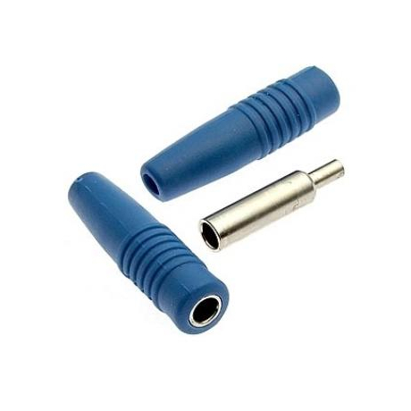 Z041 4MM CABLE JACK BLUE