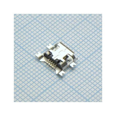 microUSB 5BF в разрез платы