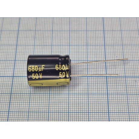 Конденсатор  EEUFC1H681 (ECAP RADIAL 680uF 50V 105C 16.0x20.0)