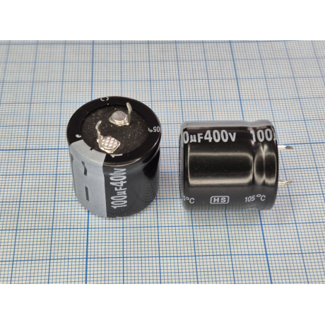 Конденсатор 100мкф 400в JAMICON 105° HS 25X25