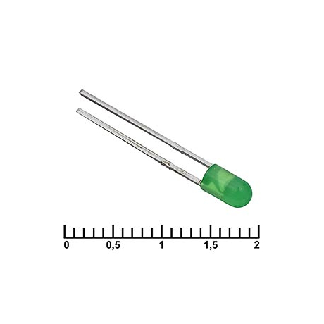 3 MM GREEN 30 MCD   20