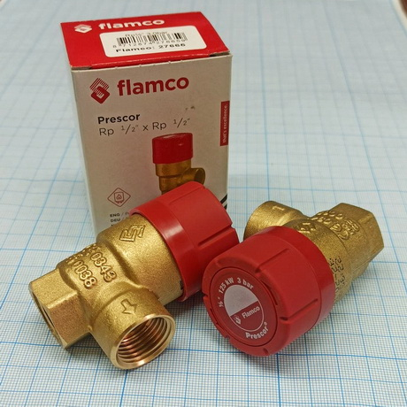 FL 27665, Предохранительный клапан Prescor 1/2 x 1/2 -3bar