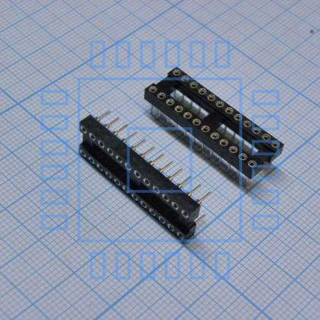 DIP сокет SCSM-24(2.54mm)