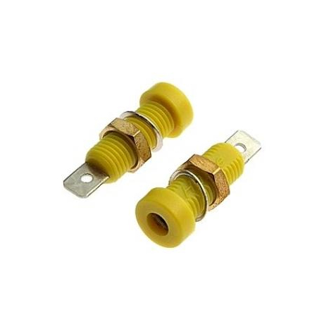 Z032 4MM SOCKET YELLOW