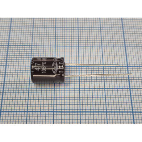 47мкф 100в 105° RD (10x12) конденсатор SAMWHA RD2A476M1012MBB