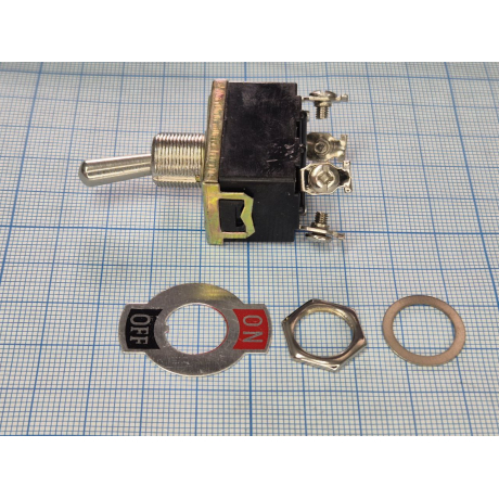 Тумблер KN3(C)-201 on-off  (250 (125)V/ 6(10) A)