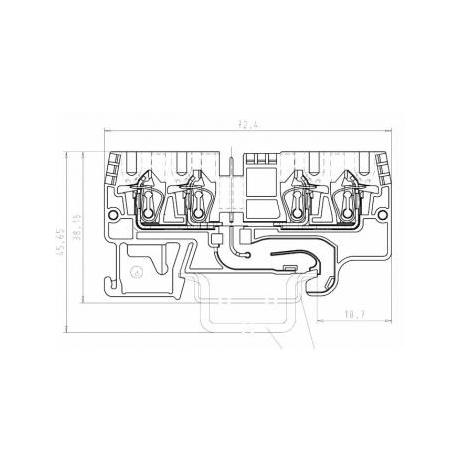 Клемма сдв. WKFN 2,5 D/D/35