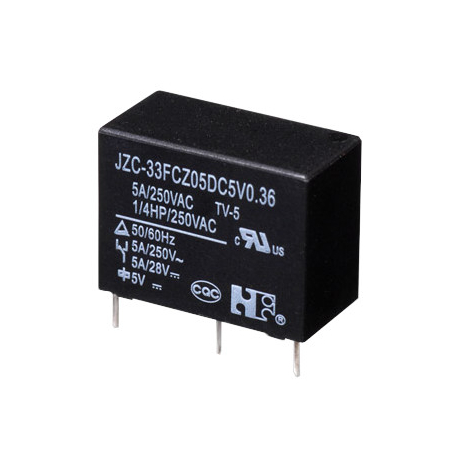 Сигнальное реле JZC-33F-C-Z-5-DC12V-0.45