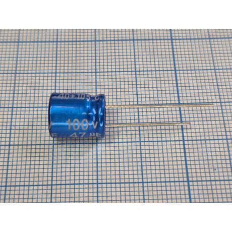 Конденсатор JRB2A470M05001000125000B (ECAP RADIAL 47uF 100V 105C 10.0x12.5)